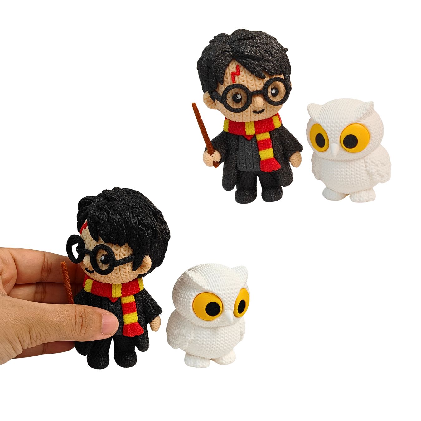 Harry Potter & Hedwig Knit Look Figure Set of 2 (6 - 10 cm)