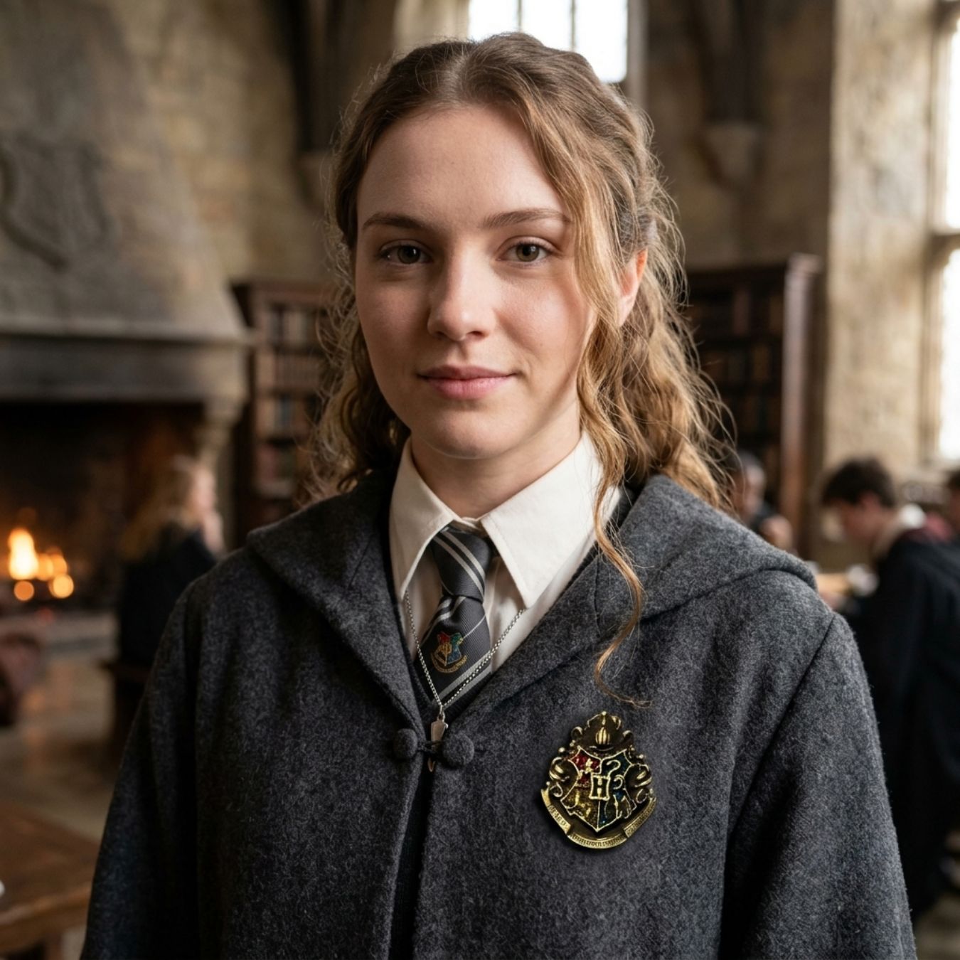 Hogwarts House Crest Metal Brooch (select variant)