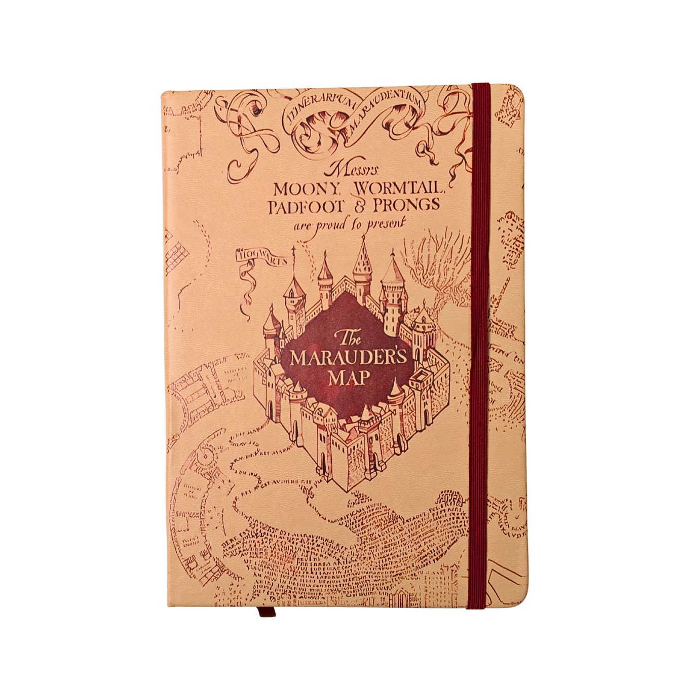 marauders map strap held diary a5 size harry potter