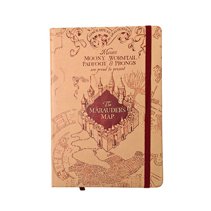 marauders map strap held diary a5 size harry potter