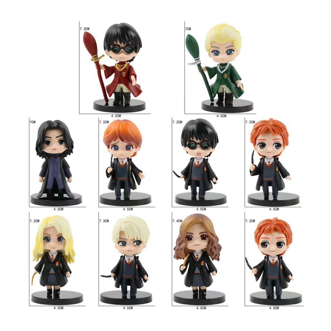 Mini Harry Potter set of 10 (7.5 cm)
