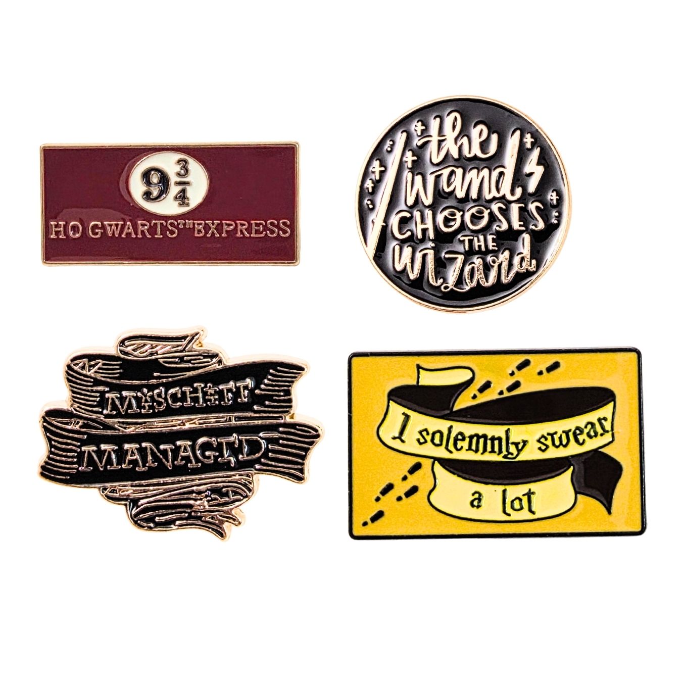 Harry Potter Brooch Enamel Brooch / Lapel Pins Set