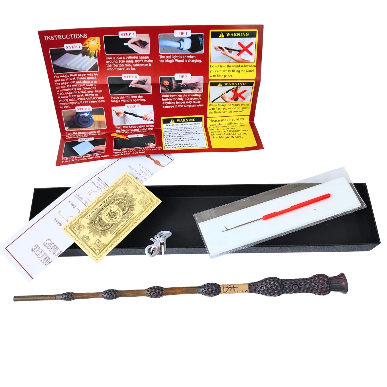 Harry Potter Fire Wands (40 cm) - Shoots Fire (select variant)