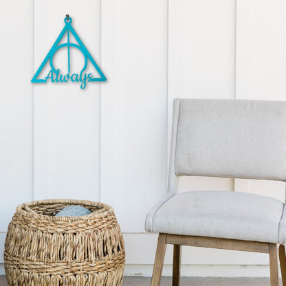 Deathly Hallows - Always 3D Printed (19*20 cm) Wall Hanging / Decor | Harry Potter
