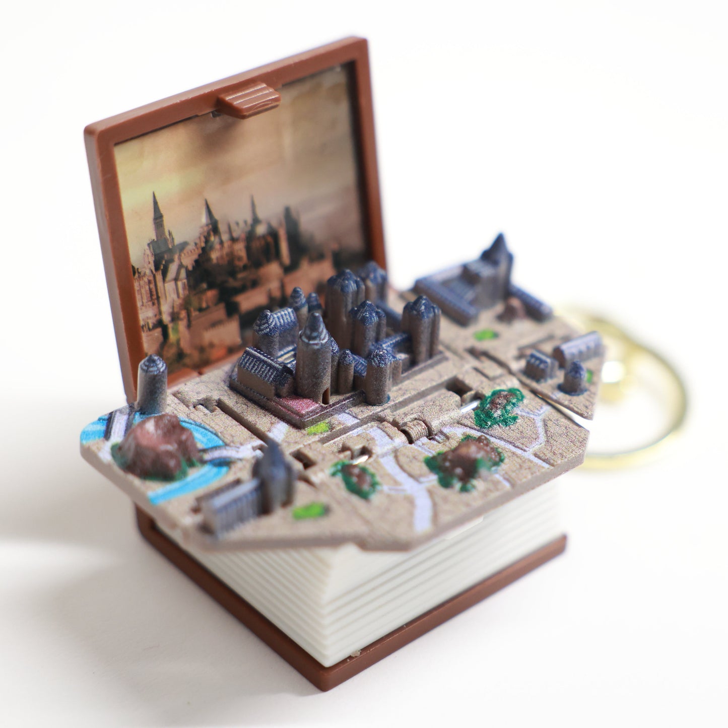 3D Pop-open book- Keychain (select variant)