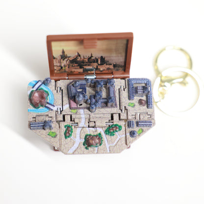 3D Pop-open book- Keychain (select variant)