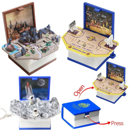 3D Pop-open book- Keychain (select variant)