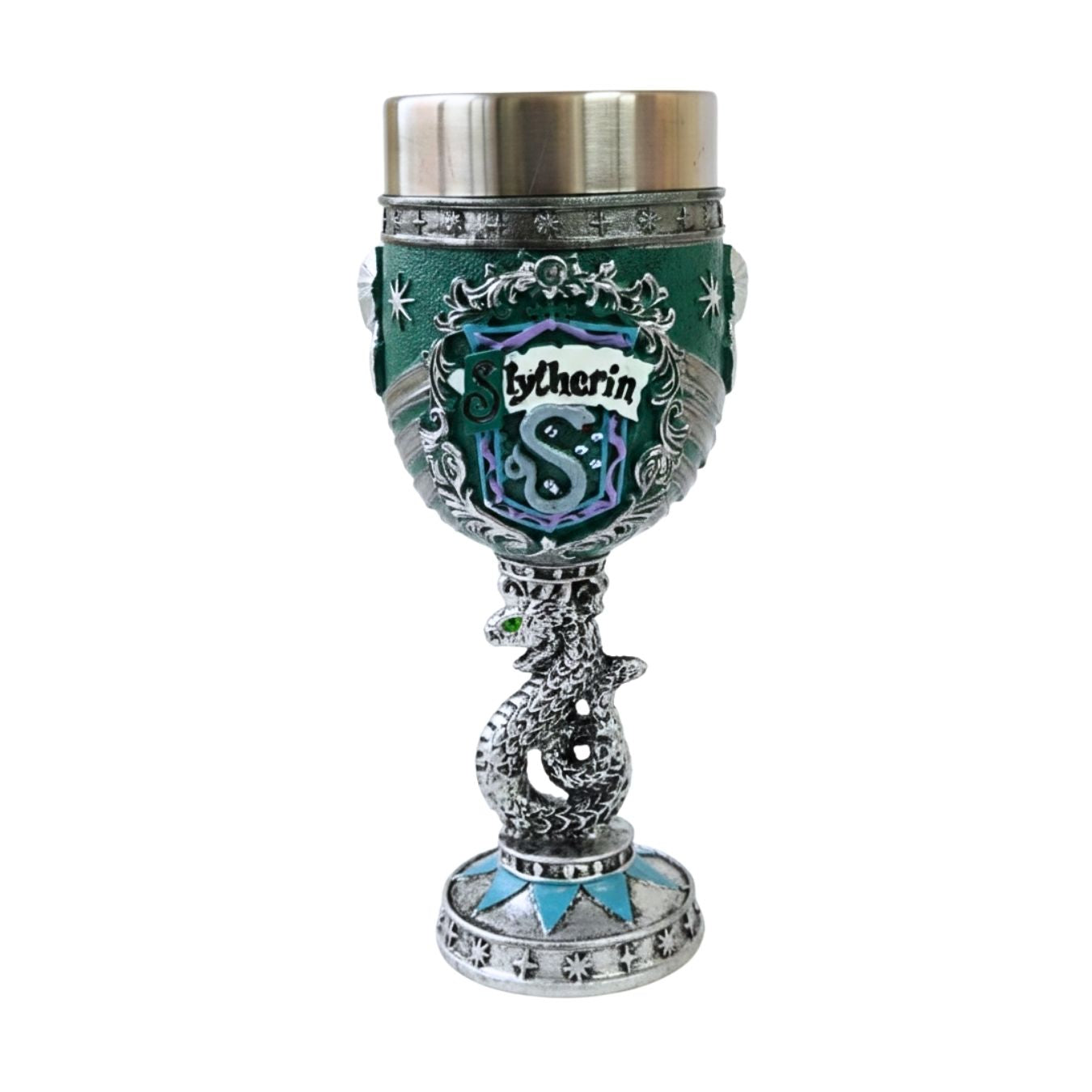 Hogwarts House Goblets (20*9 cm)- Resin with inner steel cup | Harry Potter  (select variant from menu)
