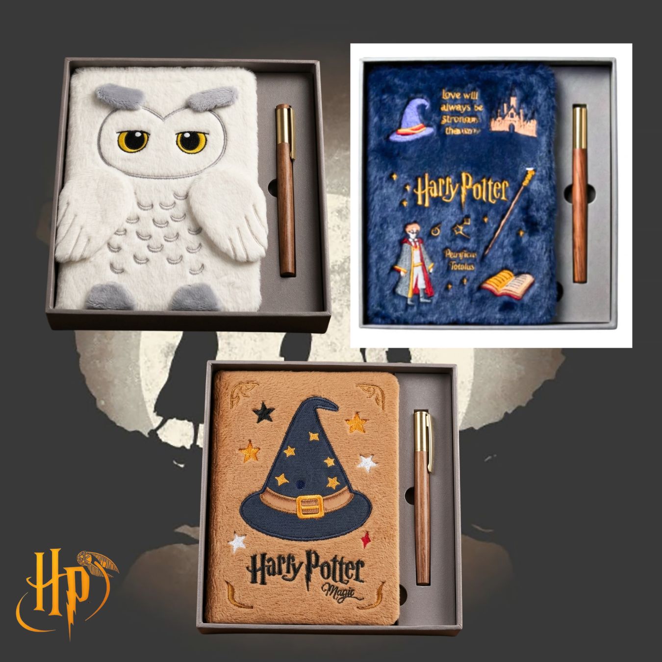 Harry Potter Furry Journal & Pen Gift Set (select variant)| A1