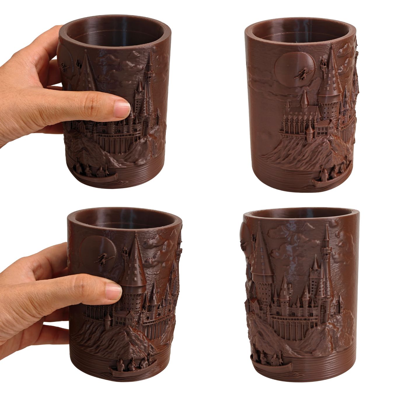 Hogwarts Castle & Boat on Lake - Desktop Organizer (11cm)